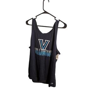 Champion Villanova Black Tank with Light Blue Logo